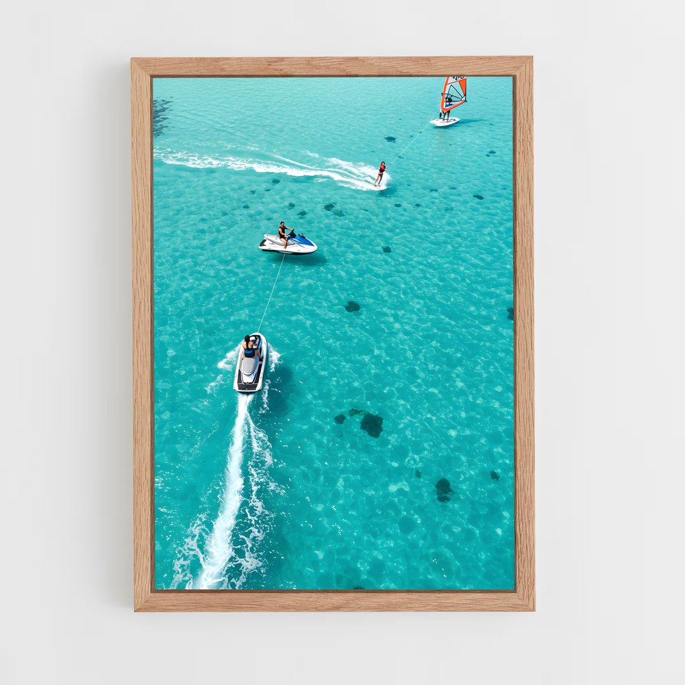 Poster Surf à Malé – affiche Plongée sous-marine (vue 4)